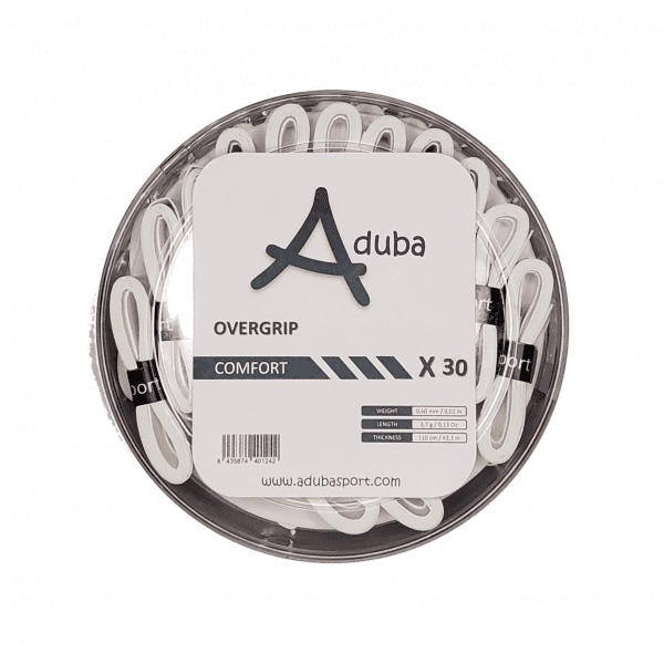 Cubo Overgrip Aduba Comfort Pack 30 Blanco